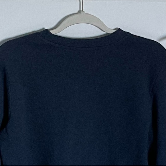 Richer Poorer Navy Blue Recycled Fleece Cropped Sweatshirt - 35372 - Picture 10 of 15